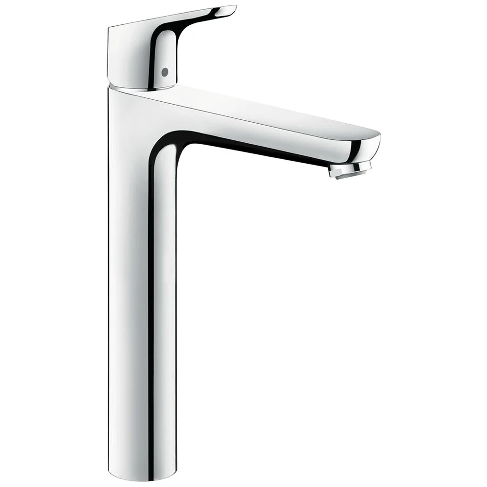 Jednouchwytowa bateria umywalkowa widok z boku chrom, hansgrohe