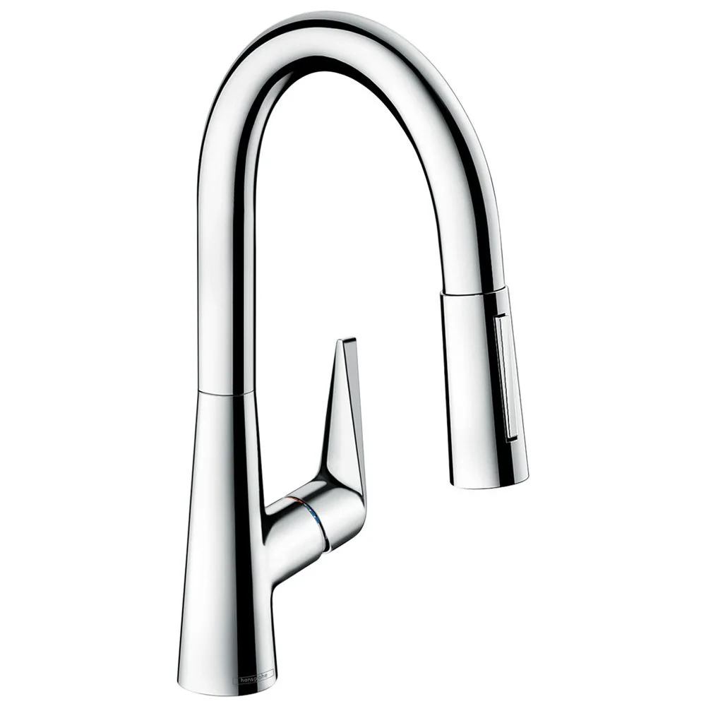 Chromowana bateria kuchenna z wysoką wylewką, hansgrohe