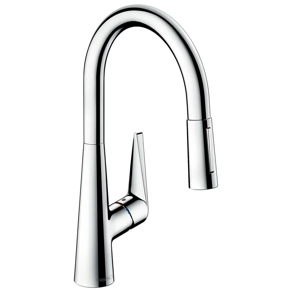 Chromowana bateria kuchenna z wysoką wylewką, hansgrohe