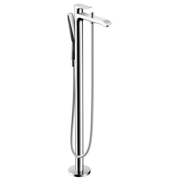 Jednouchwytowa bateria wannowa w widoku z przodu, hansgrohe
