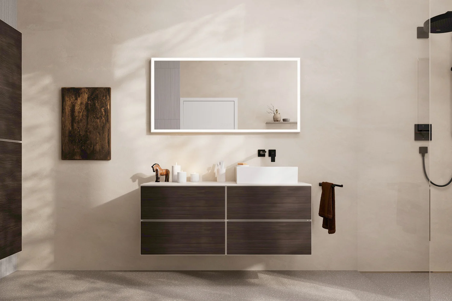 hansgrohe Metropol Einhebel-Waschtischmischer Unterputz mit Hebelgriff und Auslauf 22,5 cm für Wandmontage Bild 4