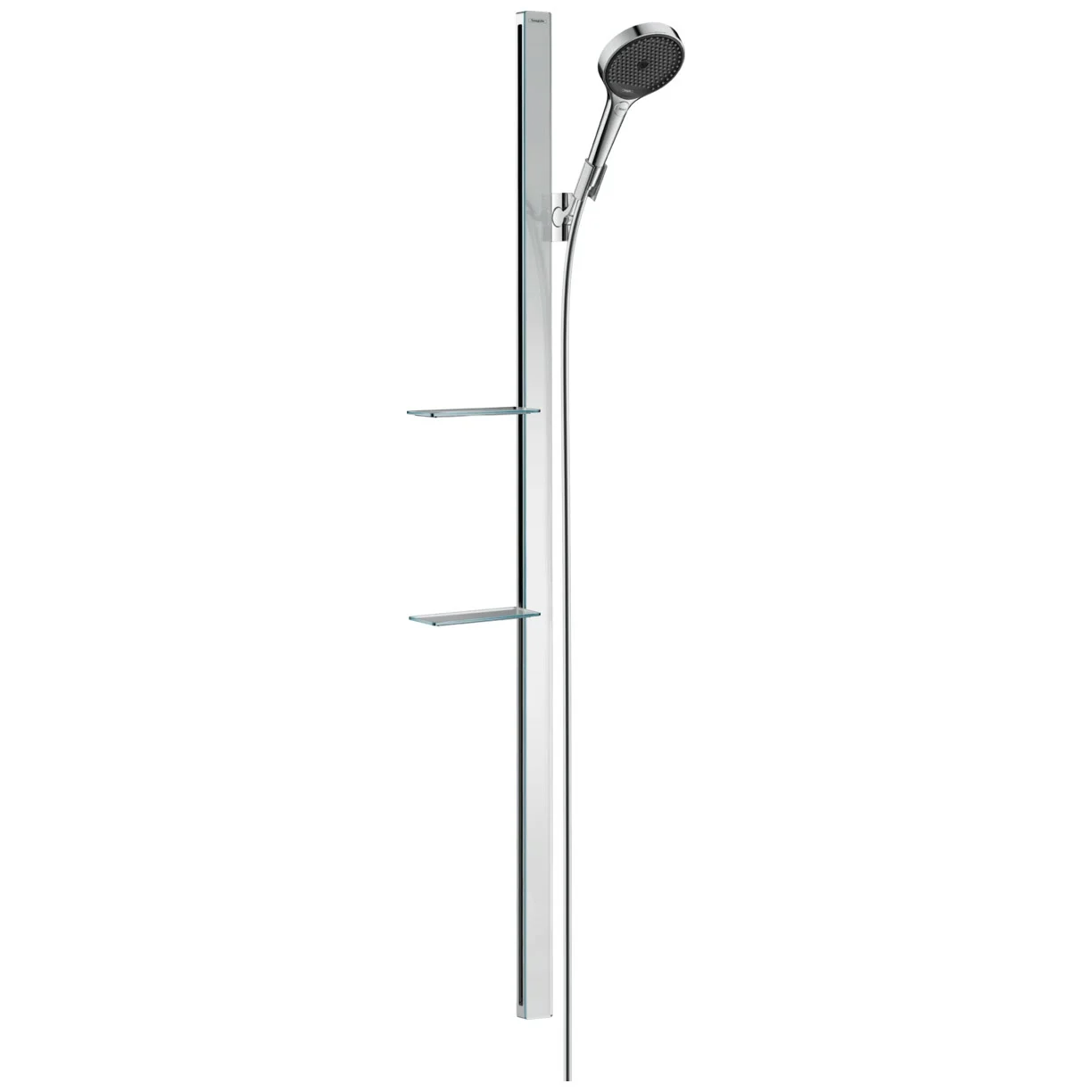 Słuchawka prysznicowa z drążkiem, widok z boku, kolor chrom, hansgrohe