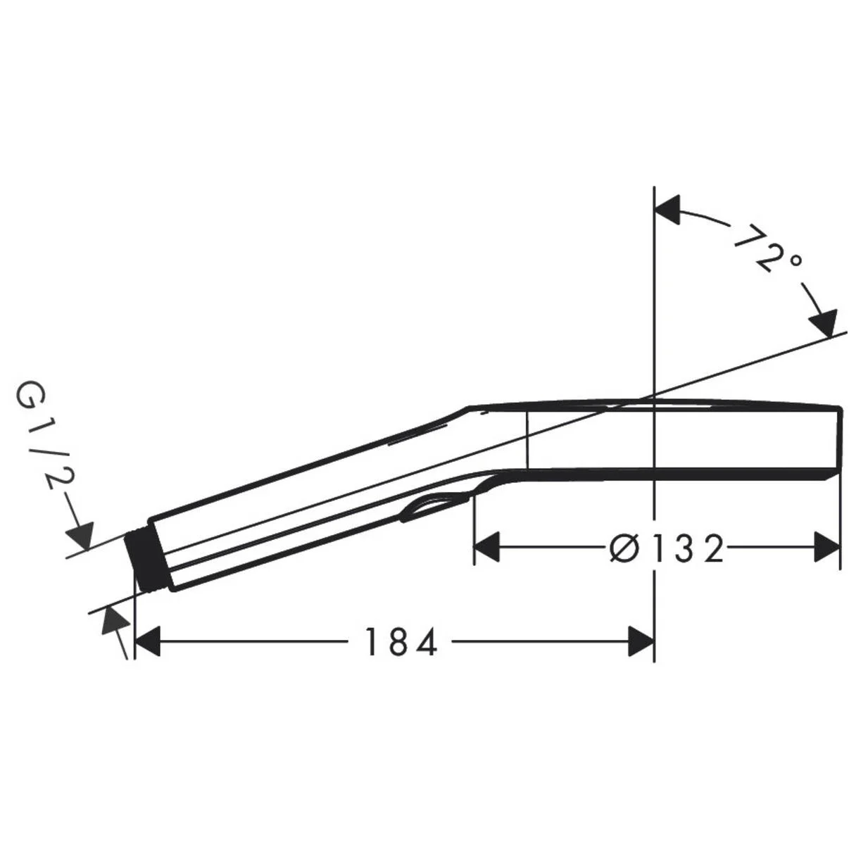 hansgrohe Rainfinity Handbrause 130 3jet EcoSmart Bild 2