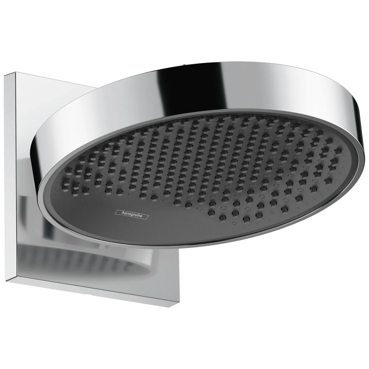 Okrągła deszczownica, widok z boku, kolor chrom, hansgrohe