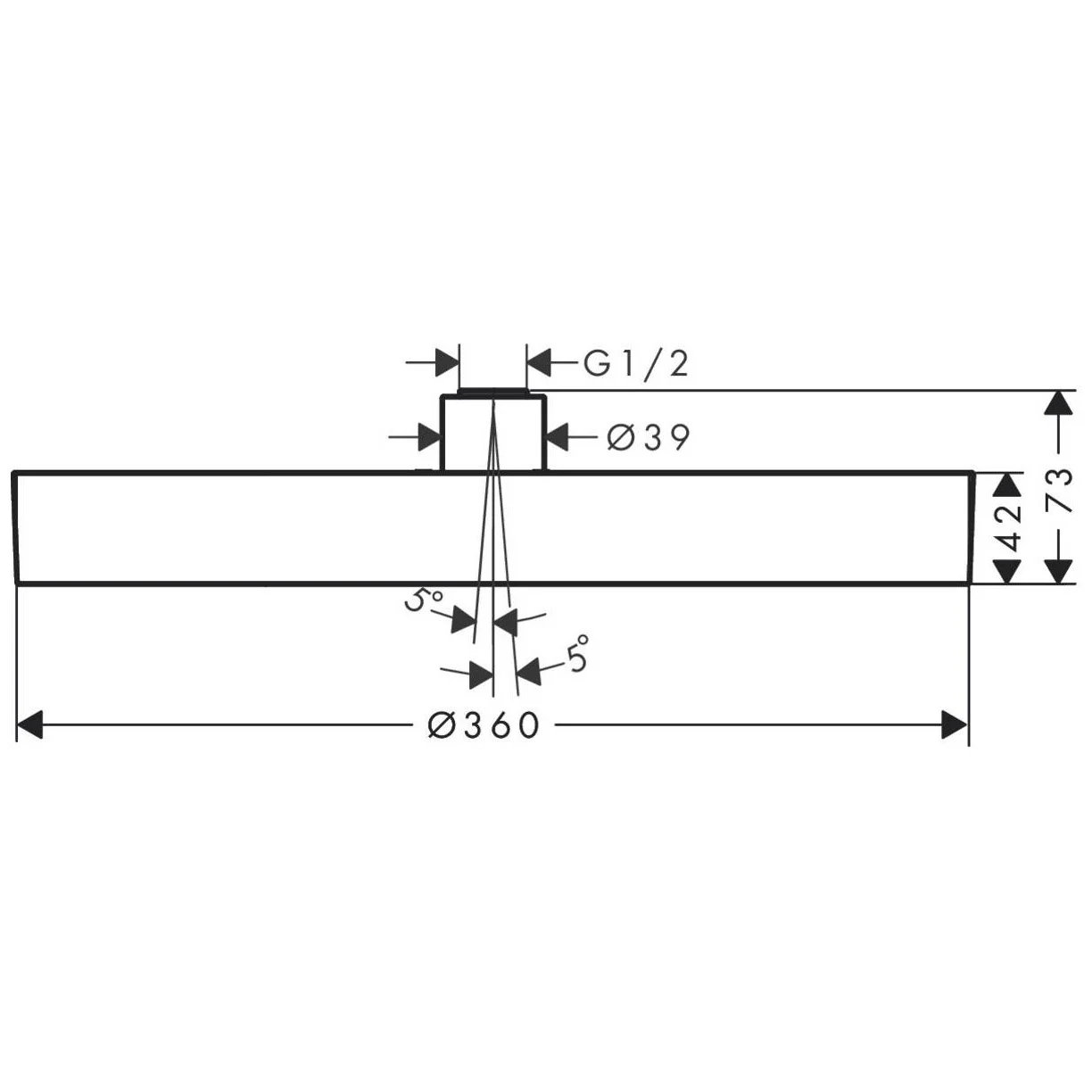 hansgrohe Rainfinity Kopfbrause 360 1jet Bild 3