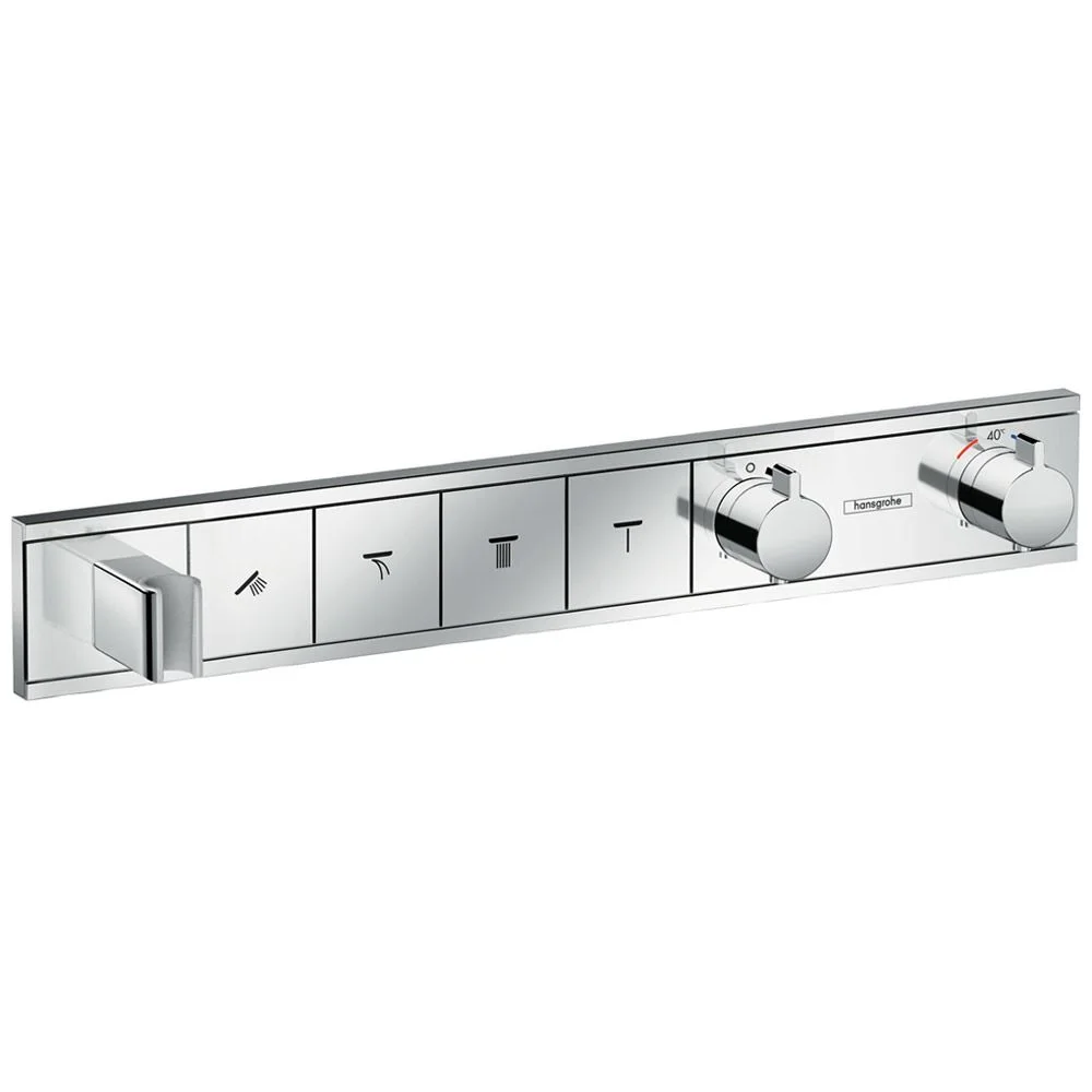 hansgrohe RainSelect Fertigset Unterputz für 4 Verbraucher m. integr. Brausehalter