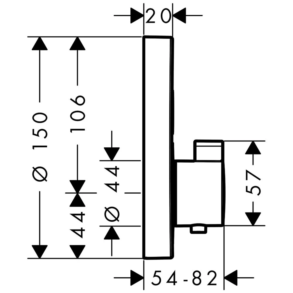 hansgrohe ShowerSelect S Thermostat Unterputz für 2 Verbraucher Bild 3