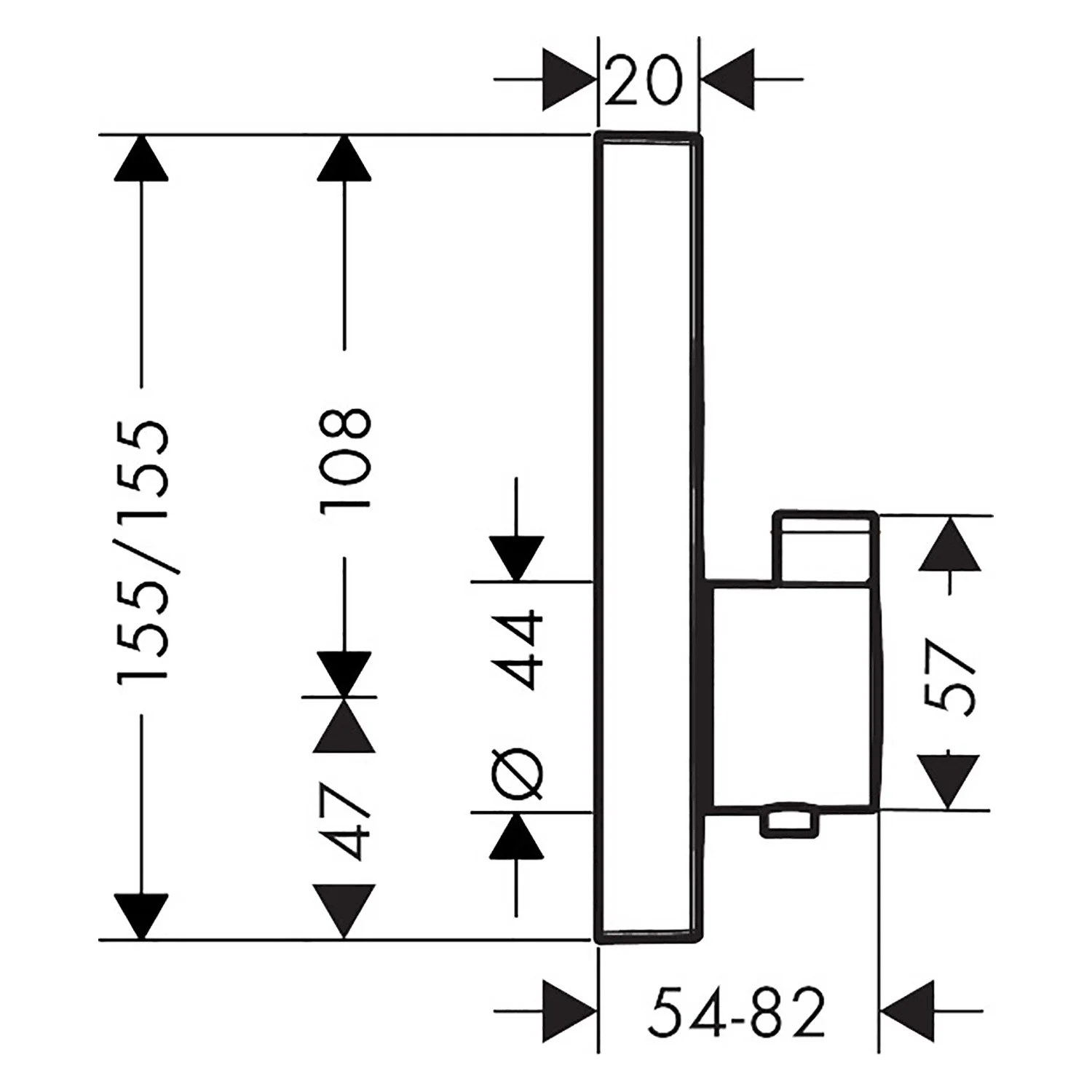 hansgrohe ShowerSelect Thermostat Unterputz für 2 Verbraucher Bild 2