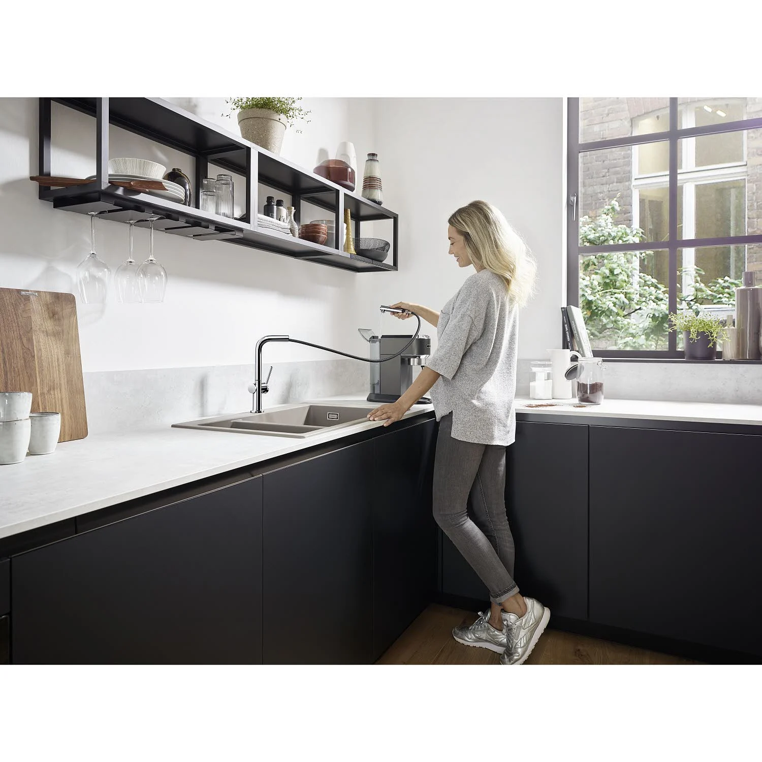 hansgrohe Talis M54 Einhebel-Küchenmischer 270, Ausziehauslauf, 1jet Bild 2
