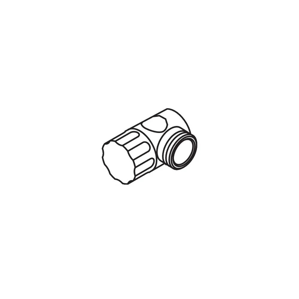 Rysunek techniczny cylindrycznego adaptera, hansgrohe