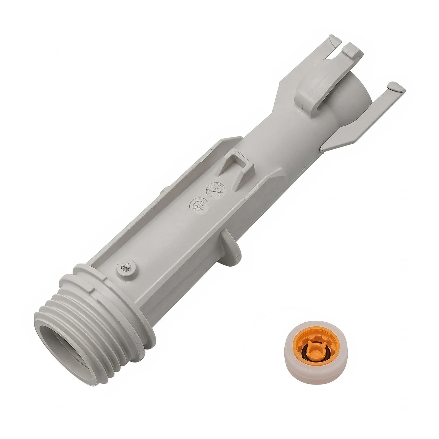 Szary łącznik z pomarańczową wkładką, hansgrohe