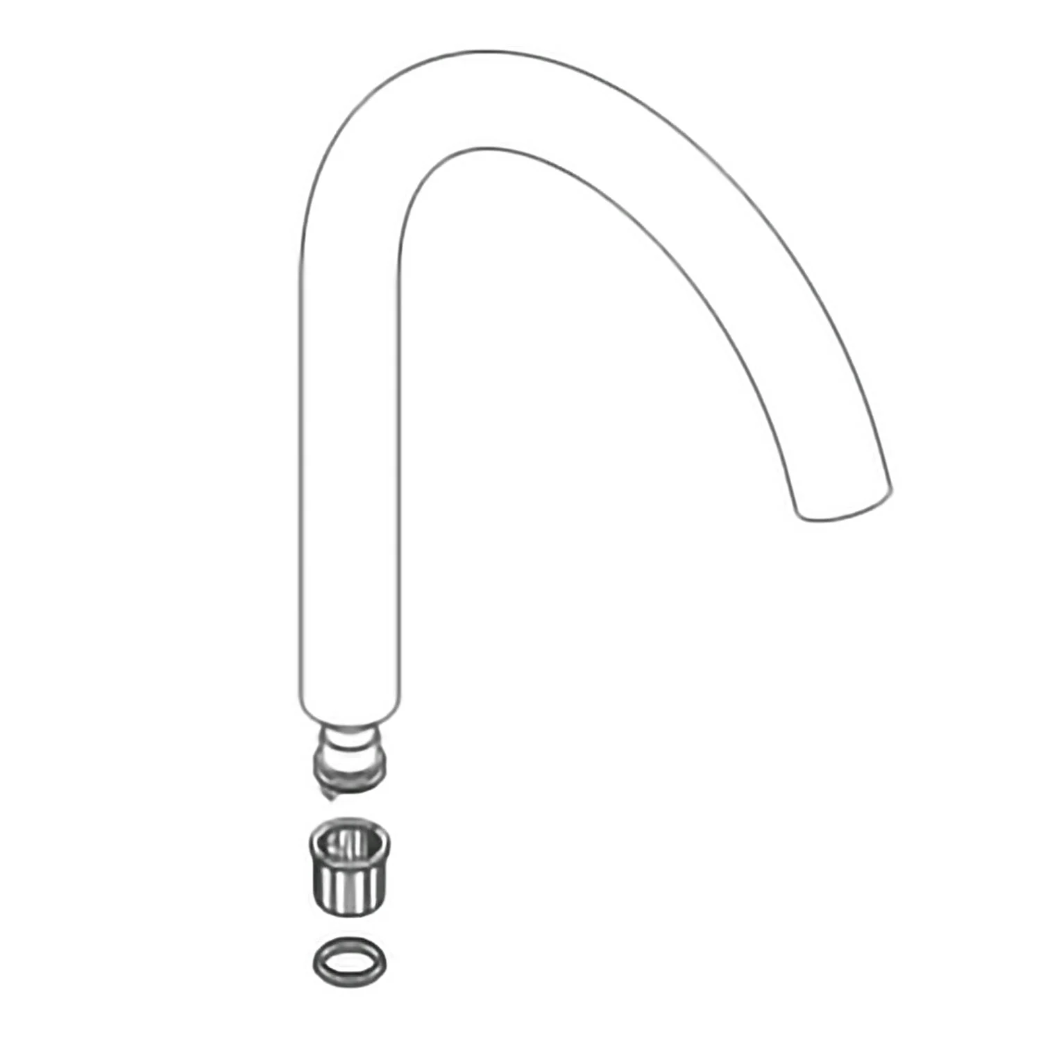Rysunek techniczny wylewki, hansgrohe