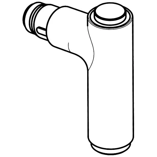 Rysunek techniczny wyciąganej wylewki, hansgrohe
