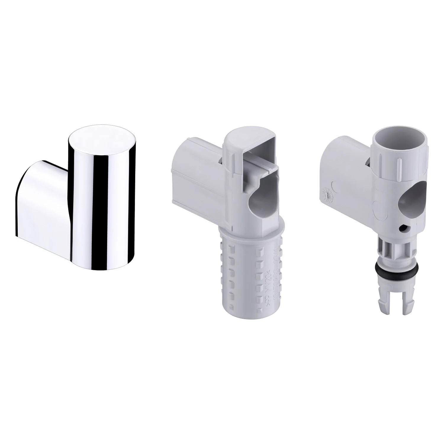 Widok wycięty wsporników ściennych do drążków prysznicowych, hansgrohe