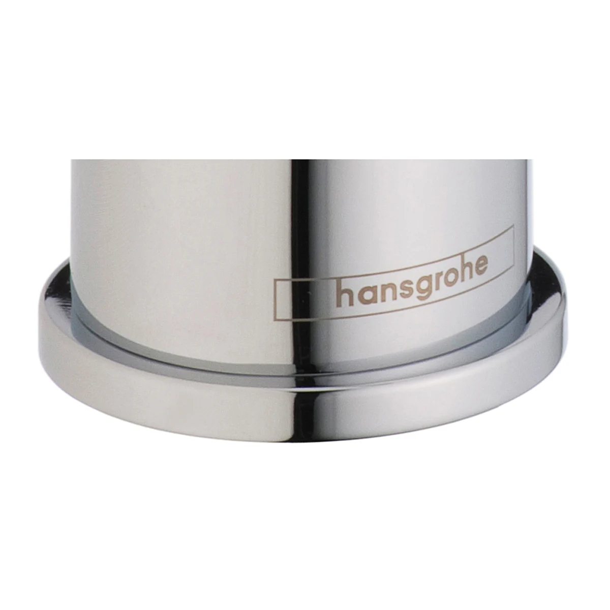 Rozeta zamienna w chromie widok z boku, hansgrohe