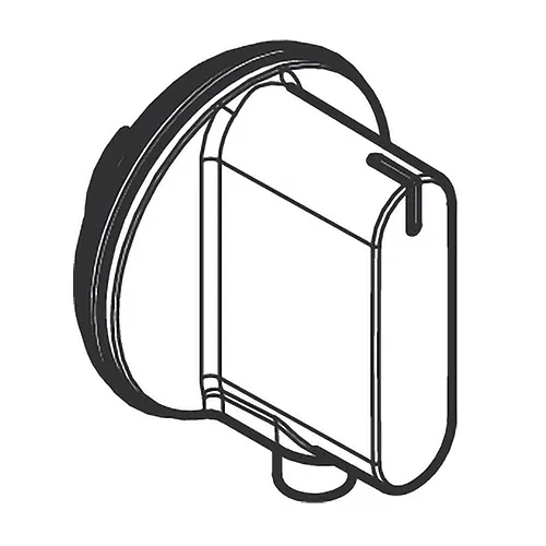 Rysunek techniczny okrągłego uchwytu, hansgrohe