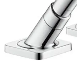 Zbliżenie metalowej rozetki zamiennej, hansgrohe