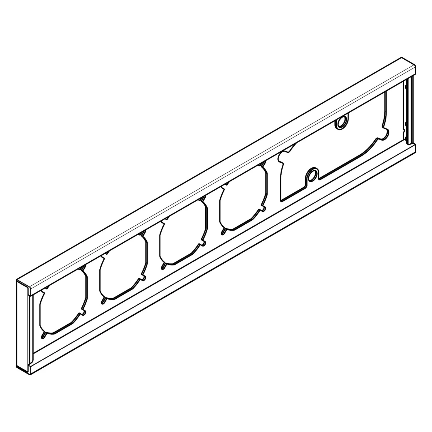 Rysunek techniczny rozety widok z boku, hansgrohe