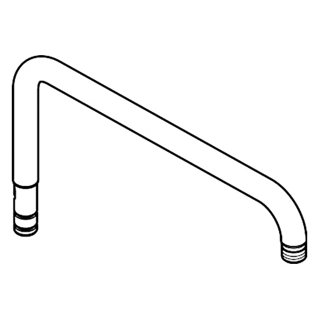 Rysunek techniczny rury prysznicowej, hansgrohe