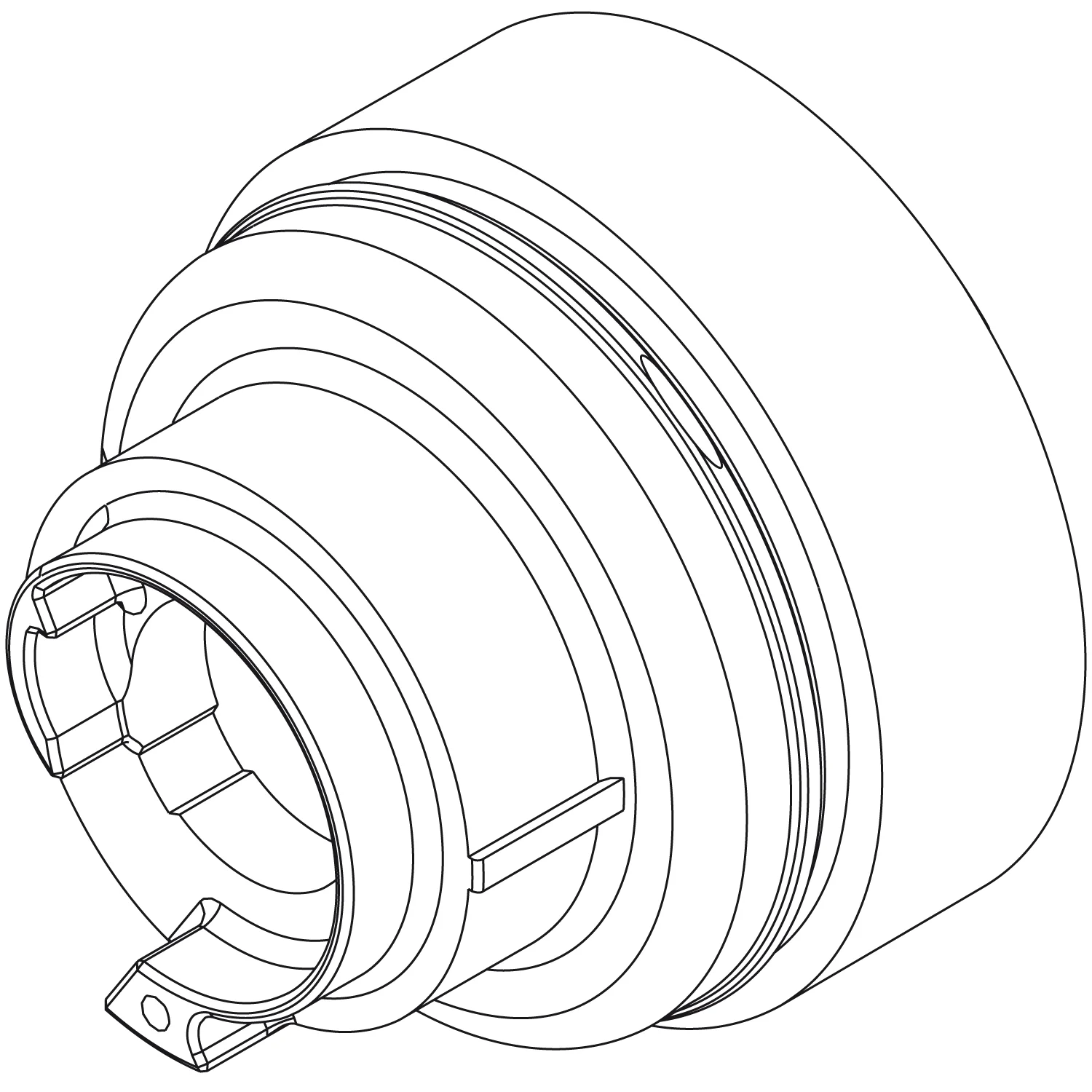 Rysunek techniczny tarczy oporowej, hansgrohe