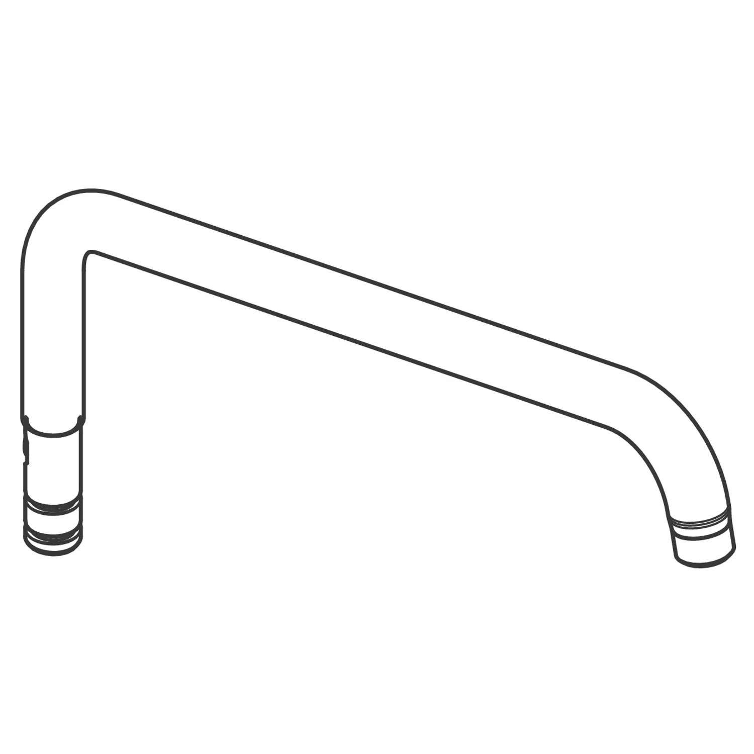 Rysunek techniczny ramienia prysznicowego, hansgrohe