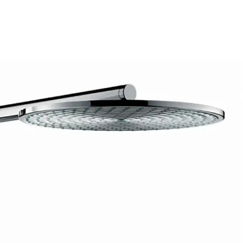 Głowica prysznicowa widok z boku na białym tle, hansgrohe