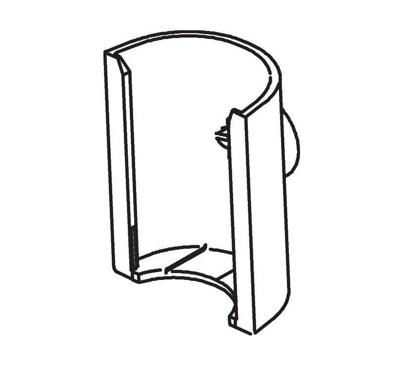 Rysunek techniczny pokrywy zamiennej, hansgrohe