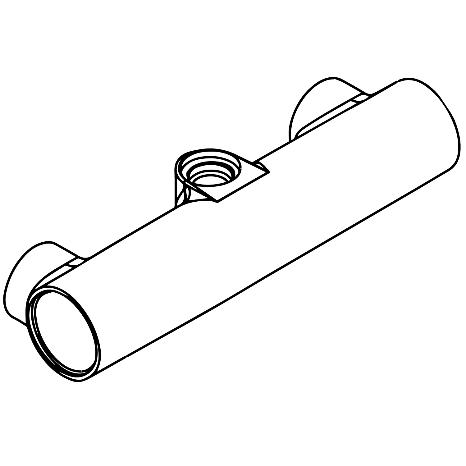 Rysunek techniczny termostatu zamiennego, hansgrohe