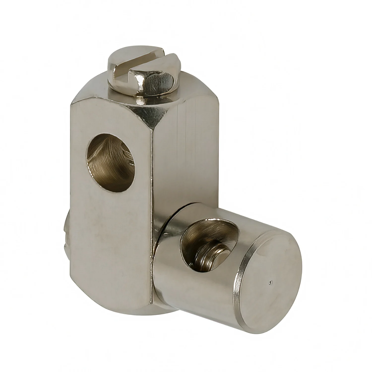 Metalowy konwerter widok z przodu, hansgrohe
