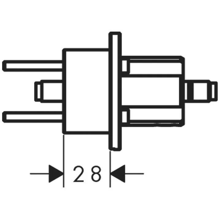AXOR Starck Organic Verlängerungsset für Waschtischmischer, 2,8 cm Bild 2