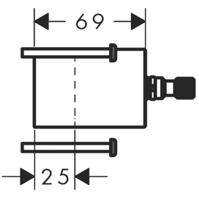 hansgrohe Verlängerungsset 2,5 cm Bild 2