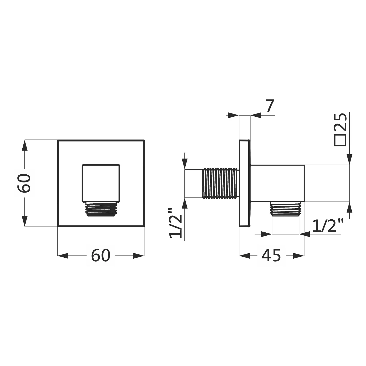 Herzbach LIVING SPA Wandanschlussbogen Bild 2