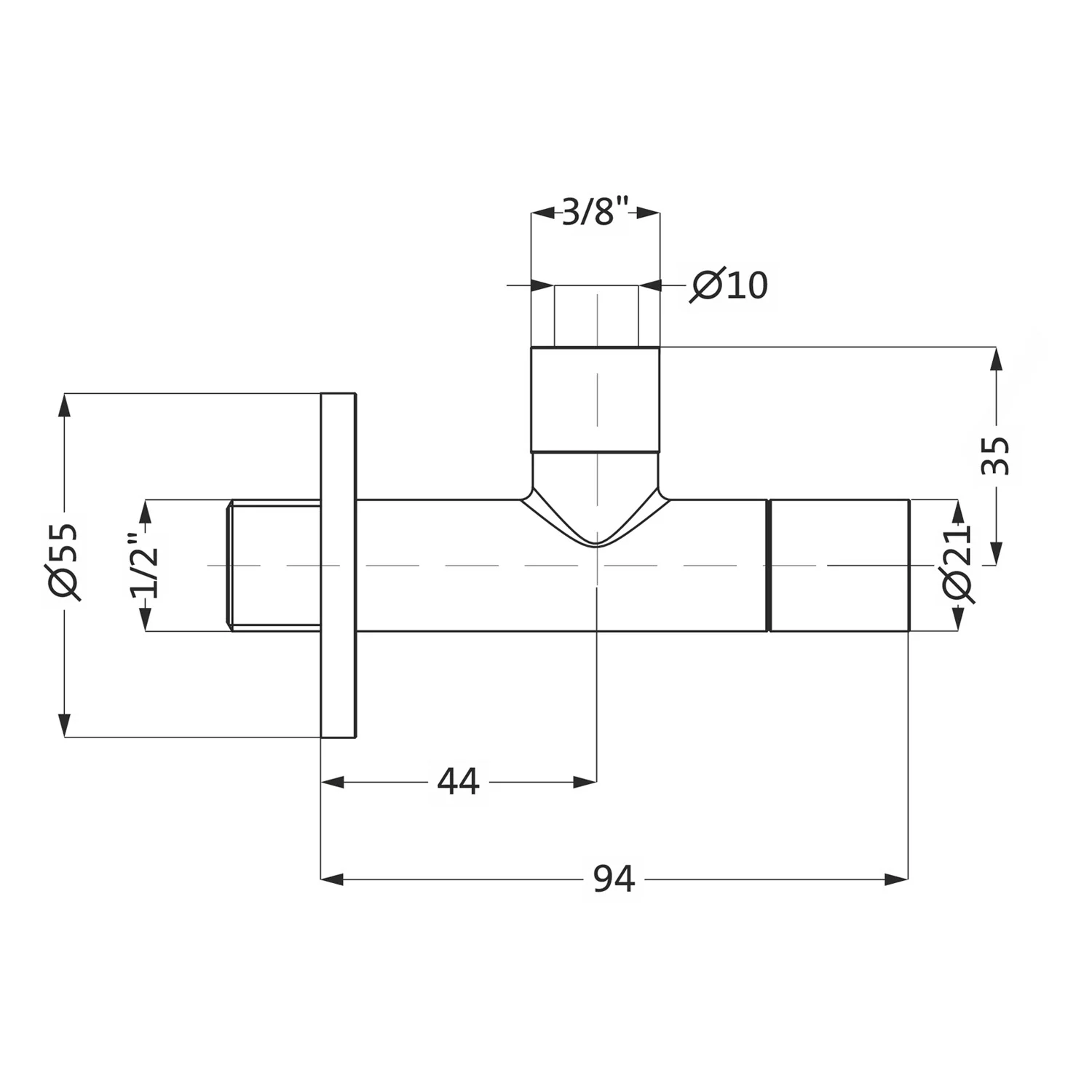 Herzbach LIVING Eckventil rund Bild 2