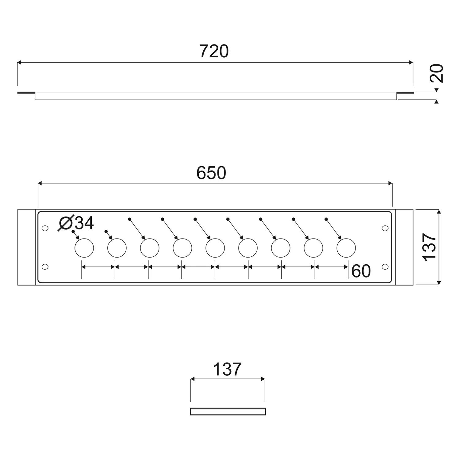 Herzbach LOGIC Montagerahmen für Fliesenrandarmaturen ohne Armaturenblende Bild 2
