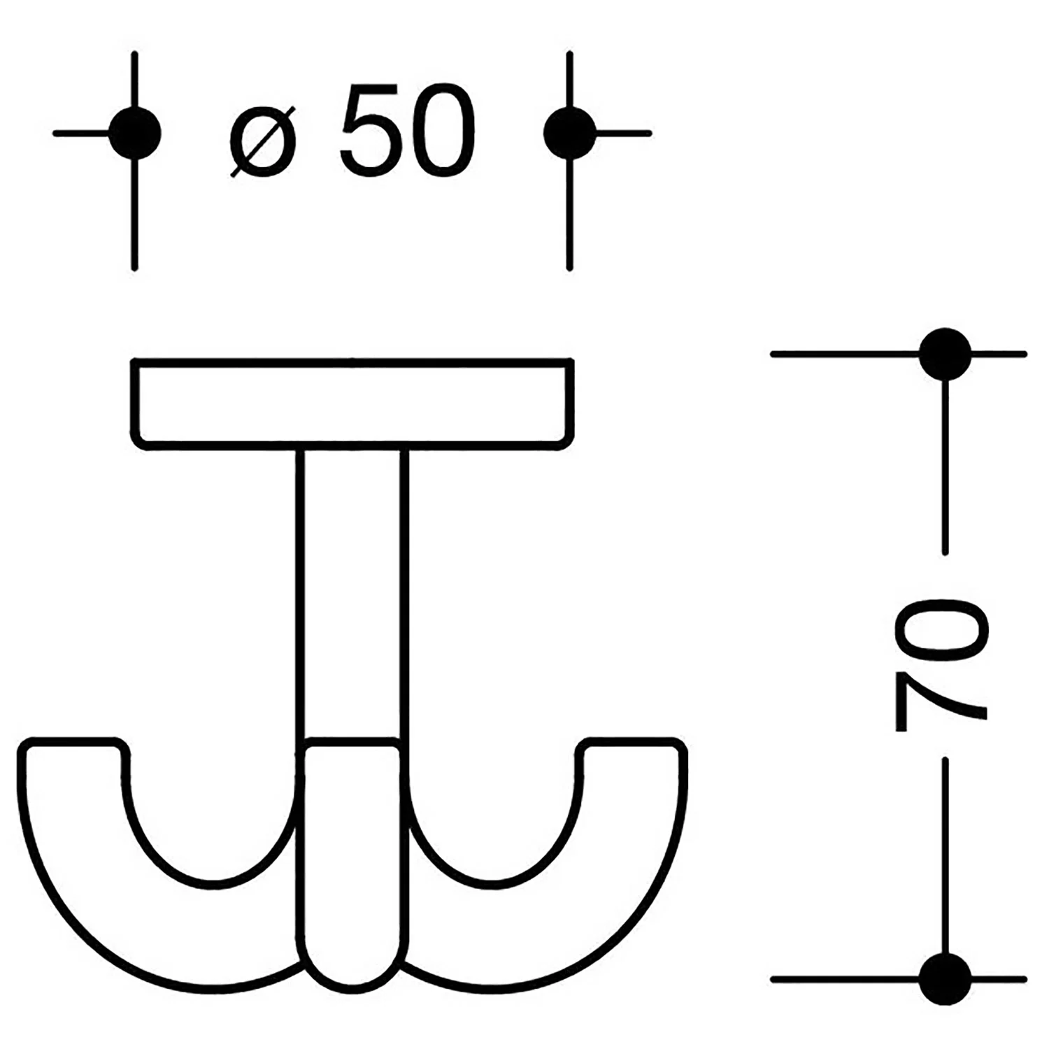 HEWI Serie 477 Dreifachhaken Bild 3