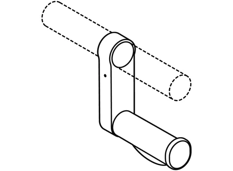 HEWI Serie 801 Aufrüstsatz WC Papierhalter mit flexibler Rollenbremse Bild 3
