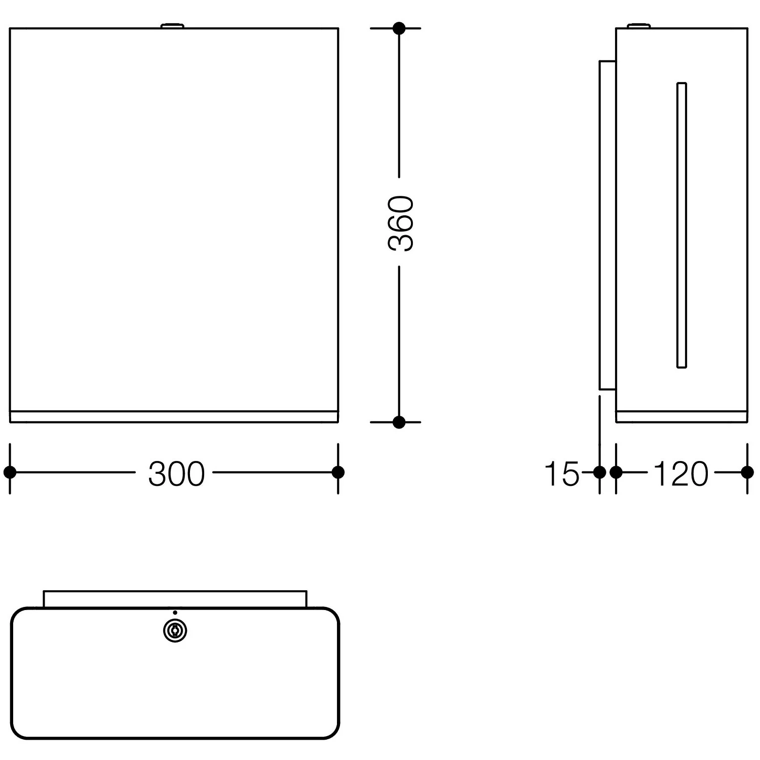 HEWI Serie 805 Papierhandtuchspender Bild 3