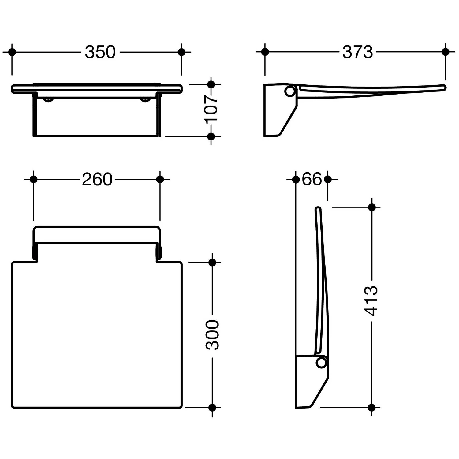 HEWI Klappsitz 350 Bild 3