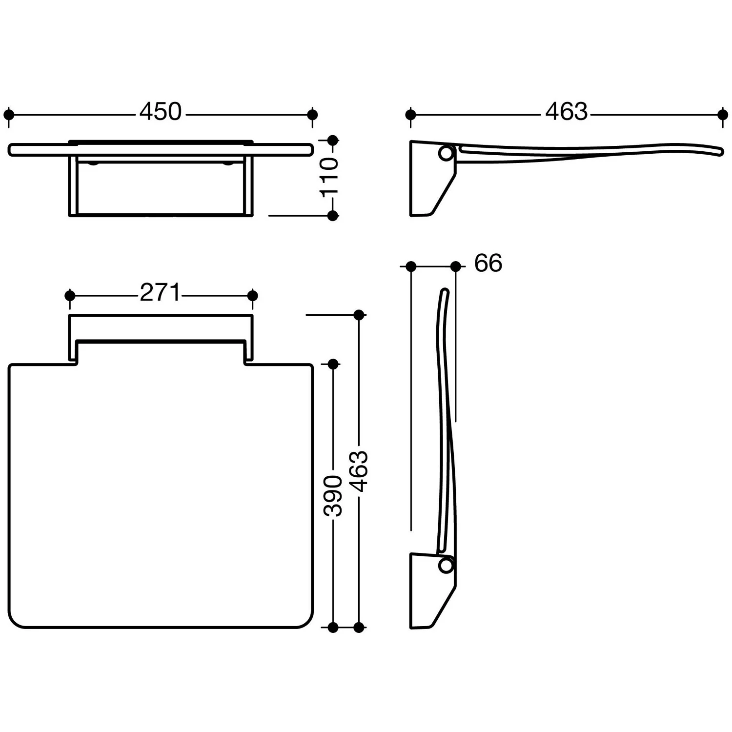 HEWI Klappsitz 450 Bild 3
