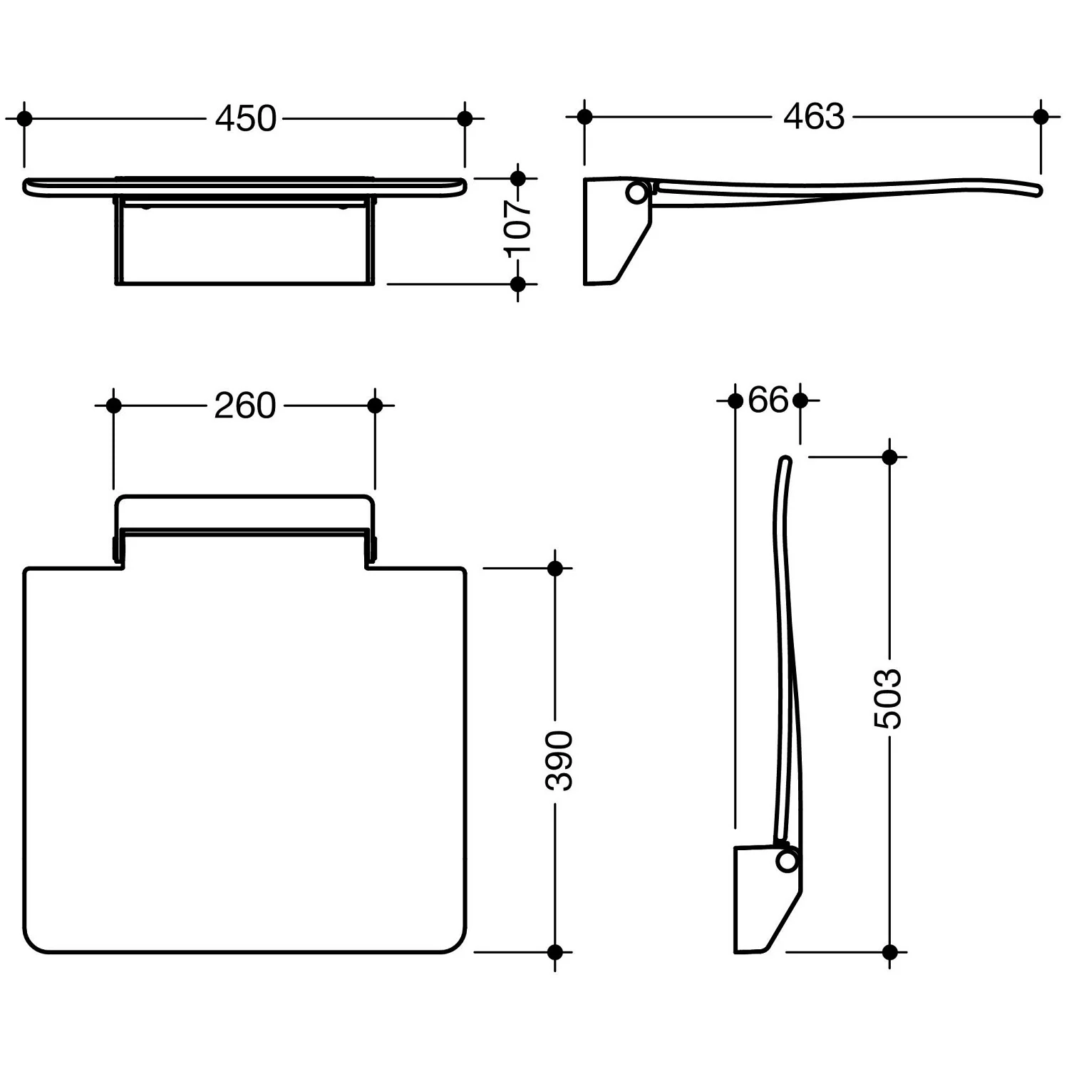 HEWI Klappsitz 450 Bild 3