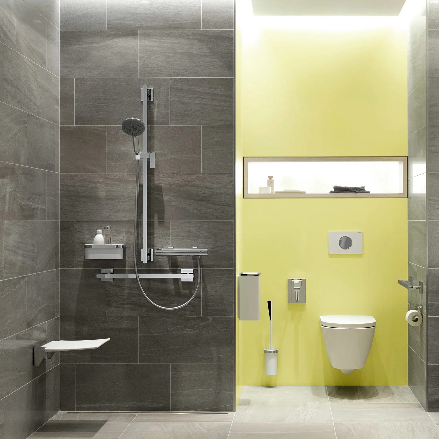 HEWI Mobiler Stützklappgriff Duo 70 cm Bild 2