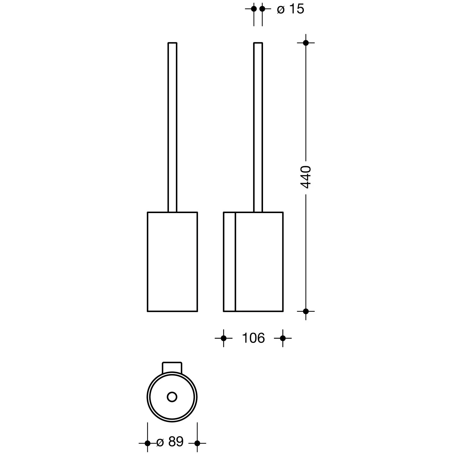 HEWI System 162 WC-Bürstengarnitur Bild 3