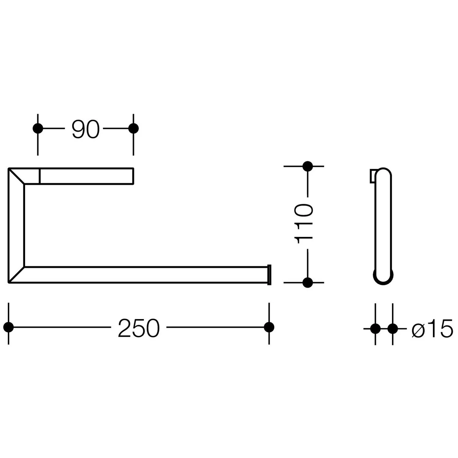 HEWI System 162 WC-Papierhalter 2-fach Bild 2