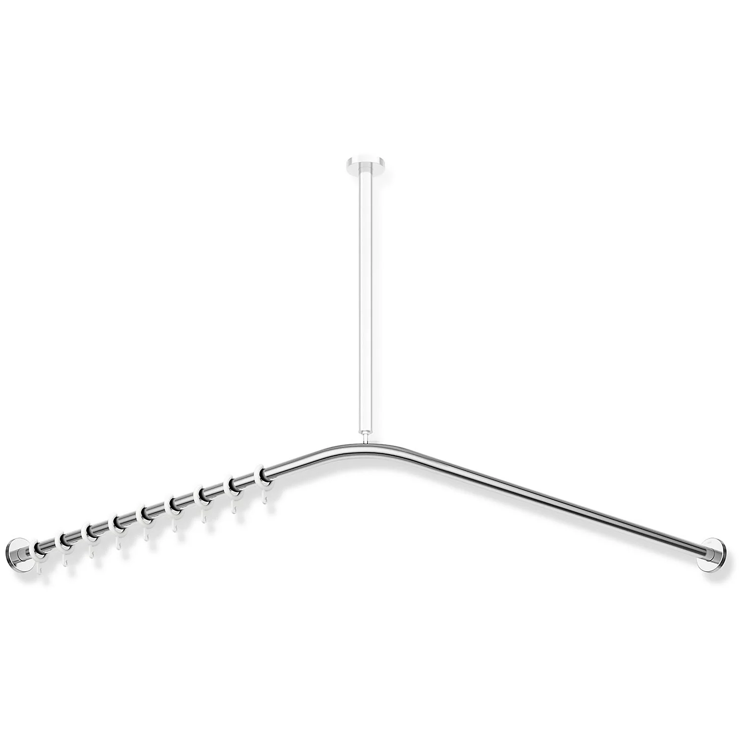HEWI System 900 Vorhangstange für Duschwanne 150 x 150 cm