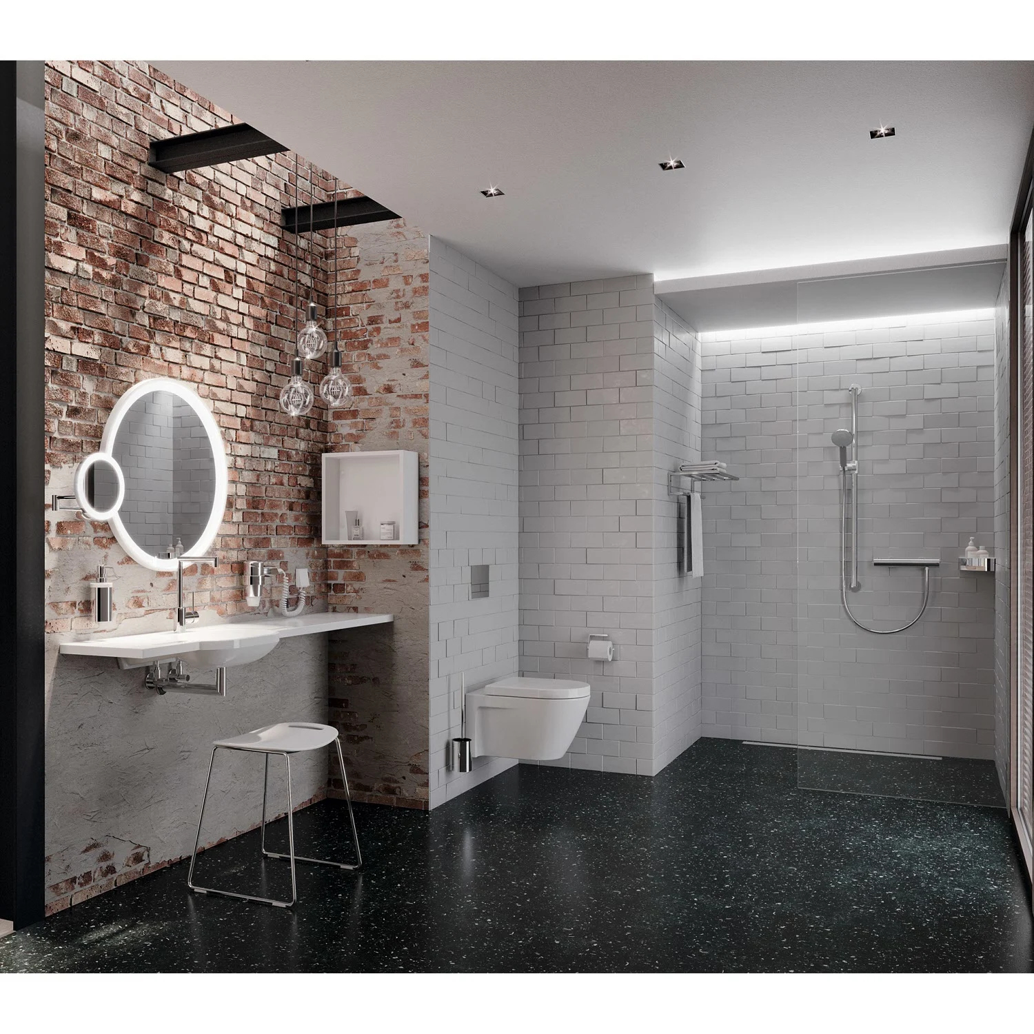 HEWI System 900 Eck-Duschkorb Bild 2