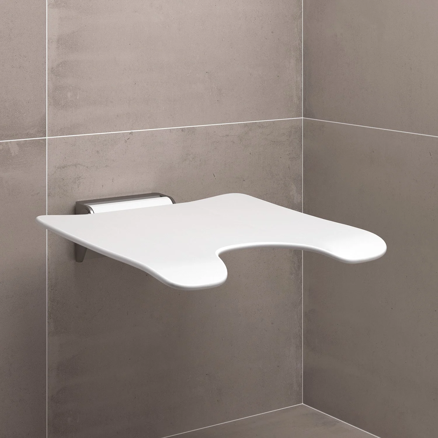 HEWI System 900 mobiler Klappsitz mit Hygieneausschnitt Bild 2