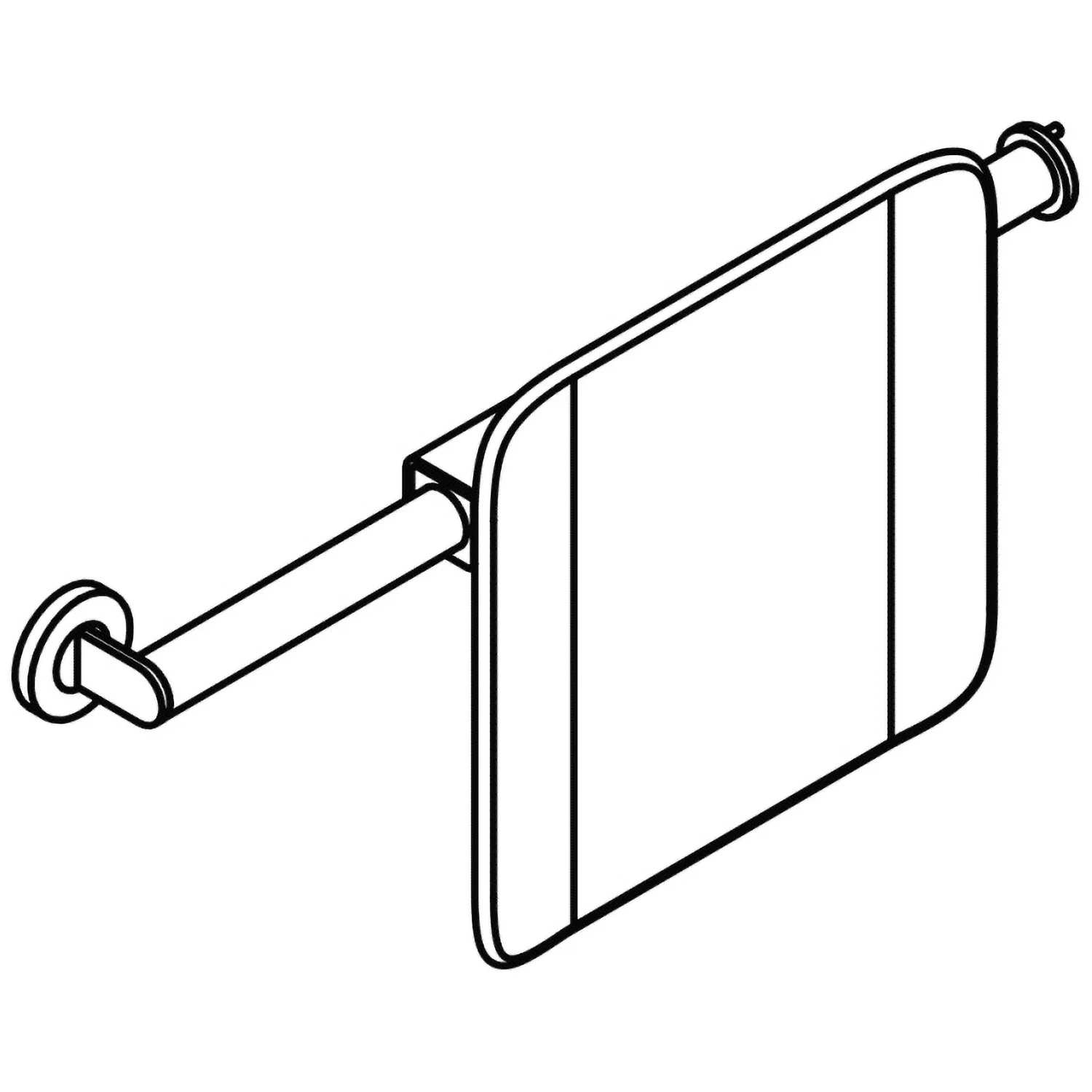 HEWI System 900 Rückenstütze Design A links, Achsmaß verstellbar, breit Bild 2