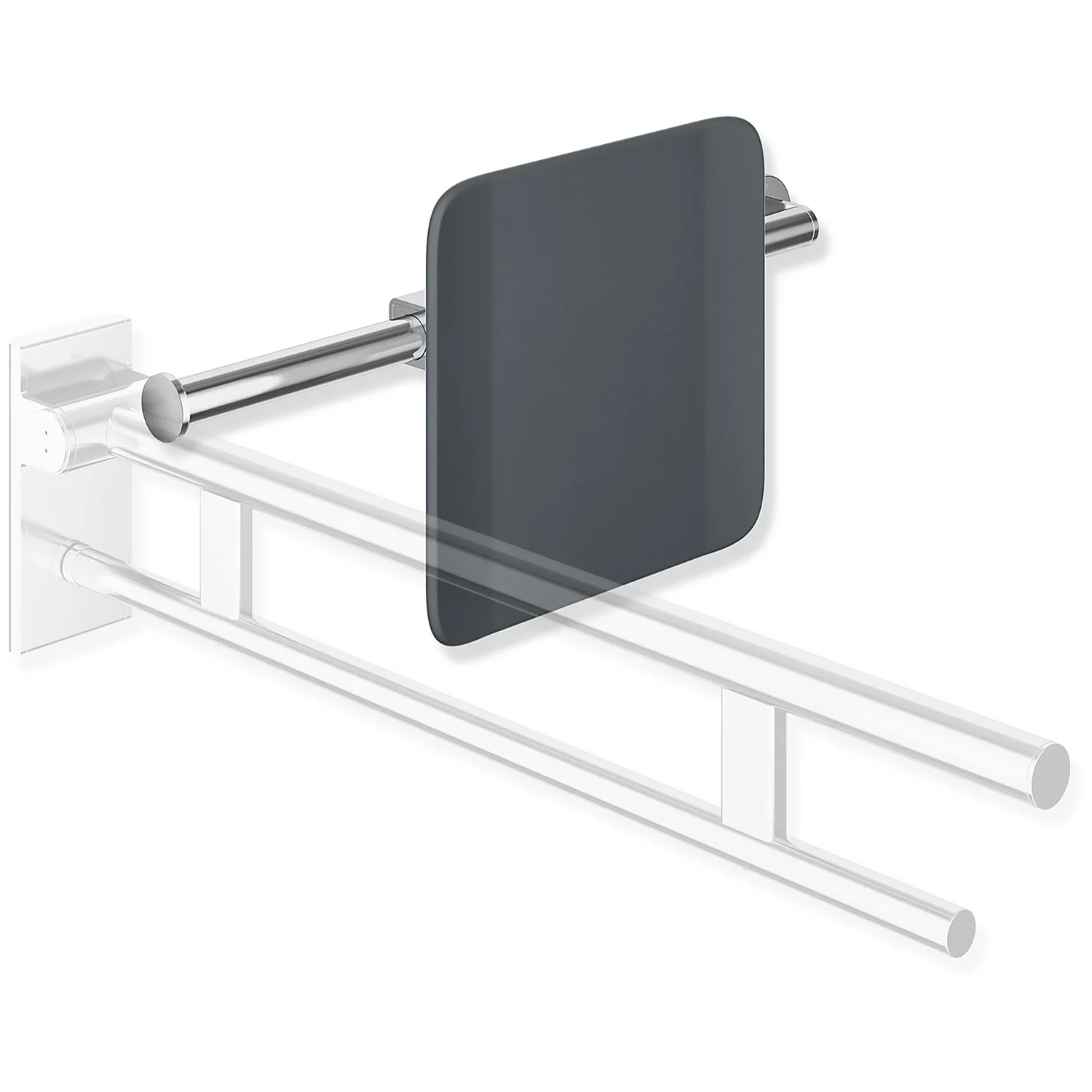 HEWI System 900 Rückenstütze Design A rechts, Achsmaß verstellbar, breit