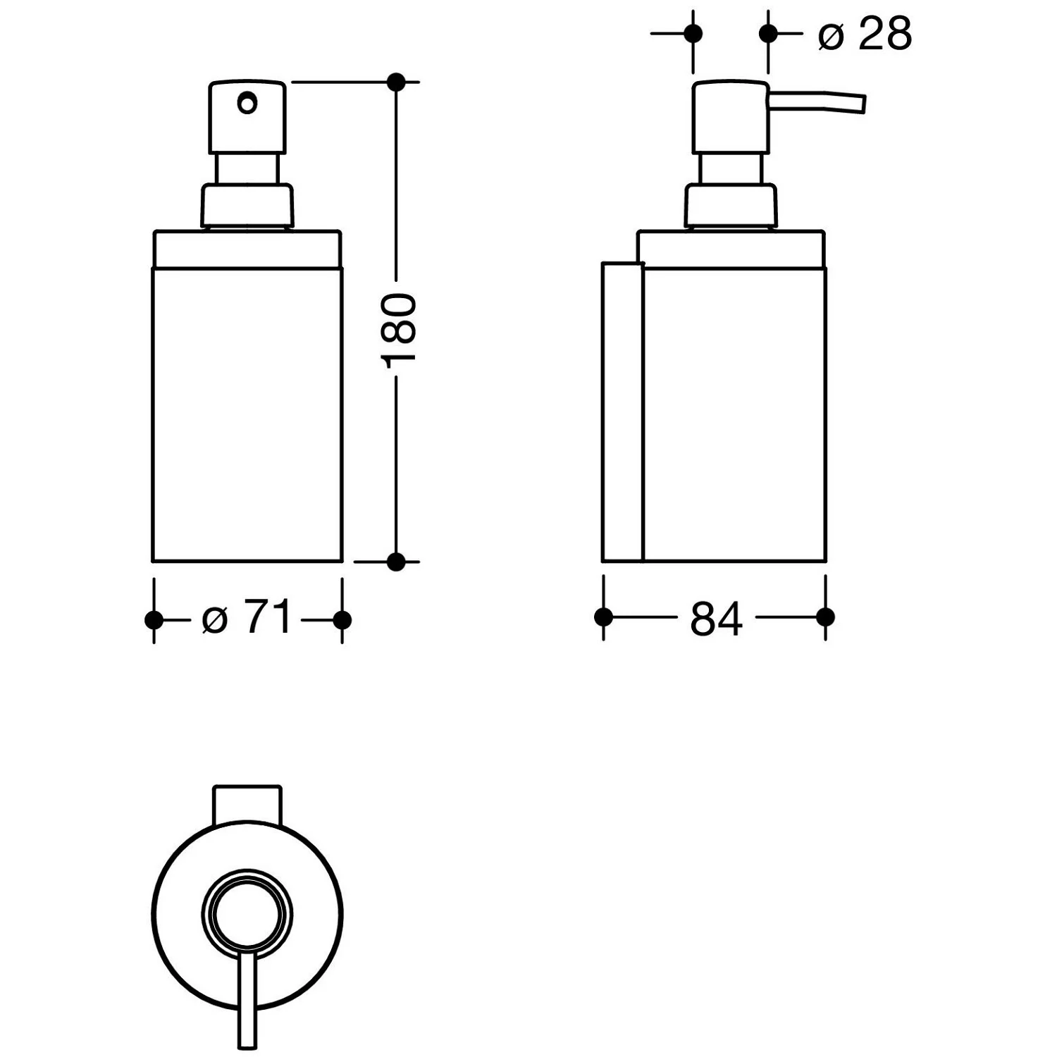 HEWI System 900 Seifenspender mit Halter Bild 3