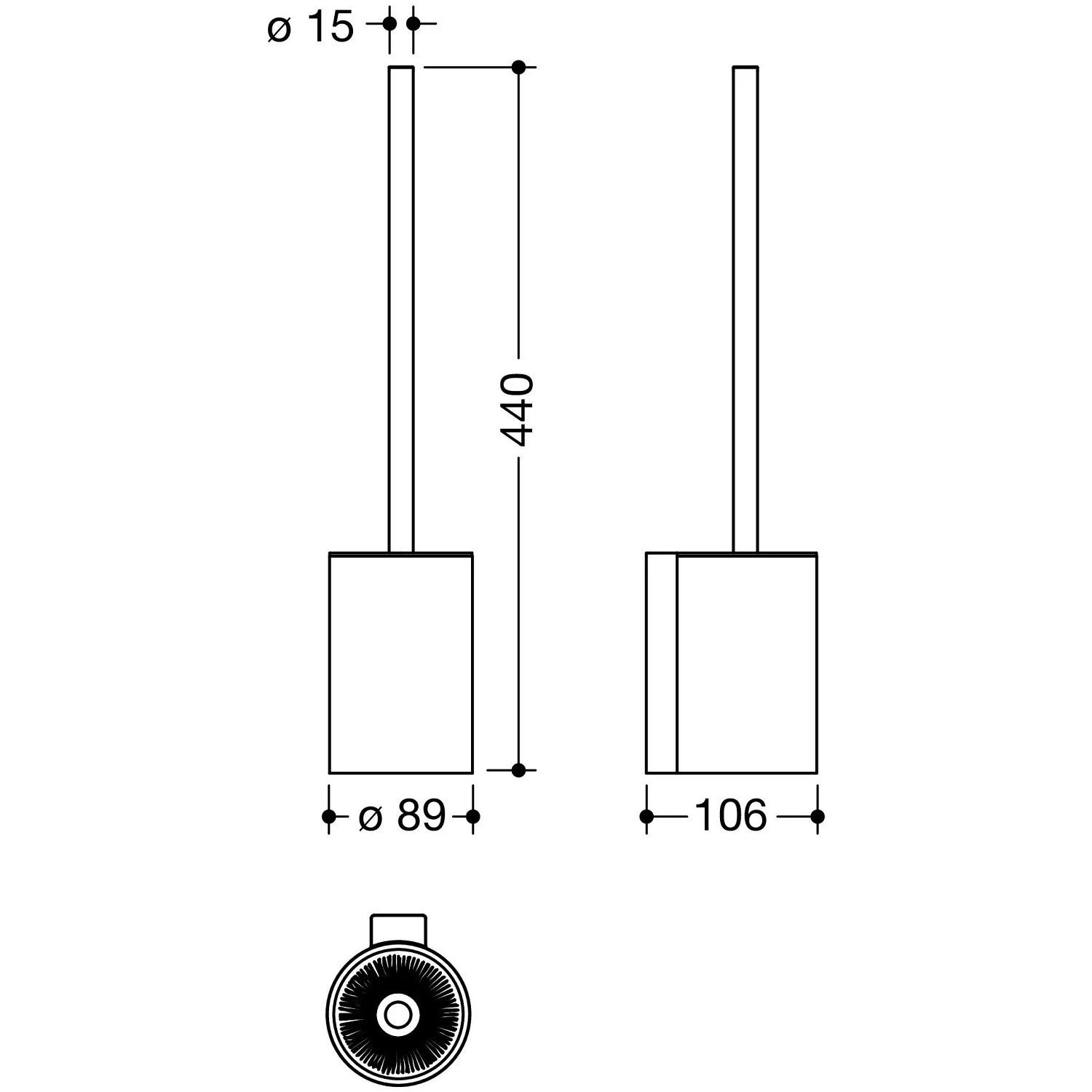 HEWI System 900 WC-Bürstengarnitur Bild 3